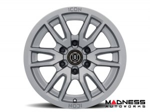 Ford Bronco Custom Wheels (1) - Vector 6 - Titanium - 17 X 8.5 / 6 x 5.5 / 0 / 4.75" - Icon 